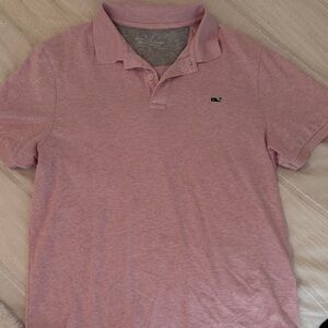 Vineyard Vines Light Pink Edgartown Polo Men's Polo with Whale Logo